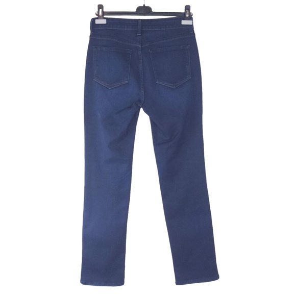NYDJ Medium Blue Wash Straight Leg High Rise Jeans Lift Tuck - 6 Tall - Picture 4 of 11